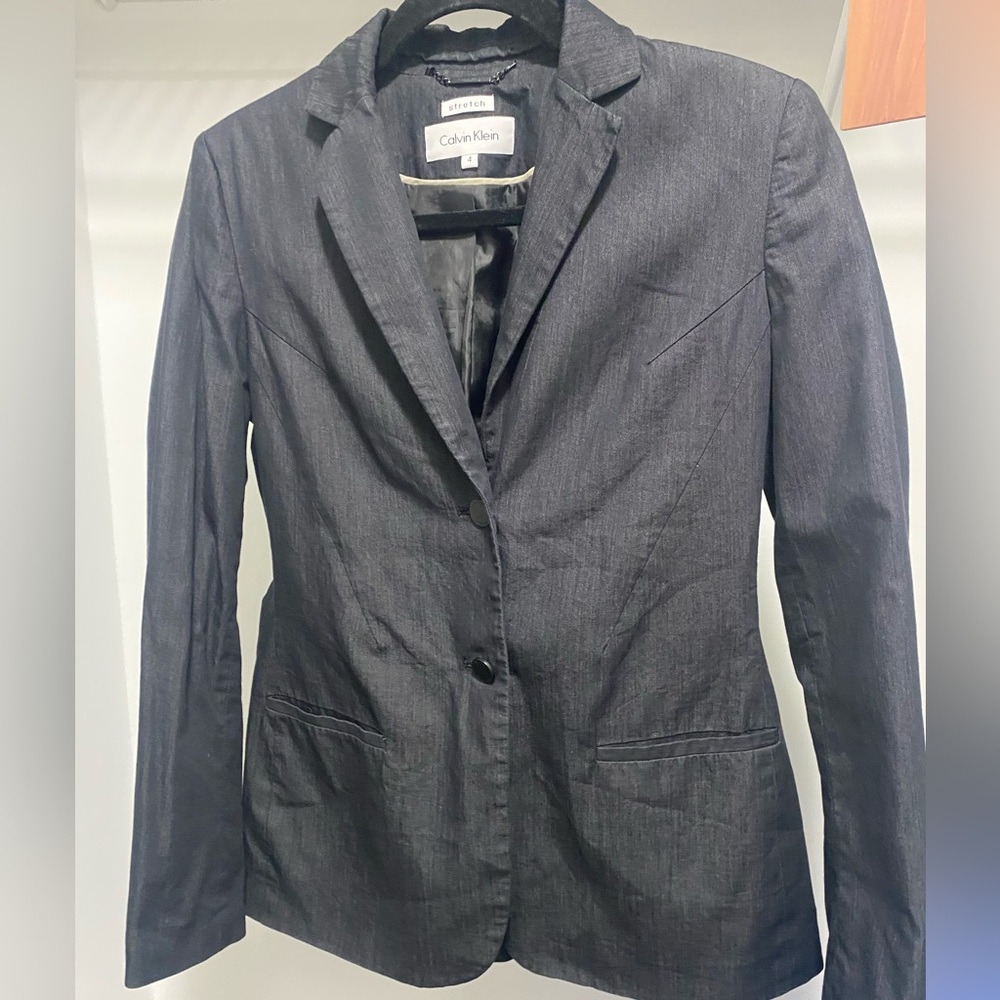 Calvin Klein Women's Gray Blazer